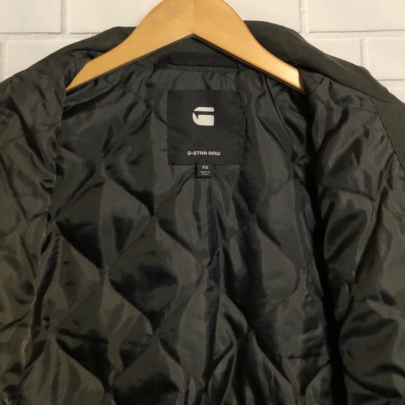 G-Star Raw Women's Utility Overshirt Dark Green Lined Zip Front Jacket XS - Picture 13 of 15